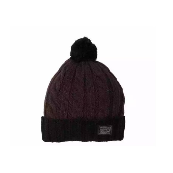 Levi Stratus Other - NWT Levi Stratus Pom-Pom knit lined Beanie